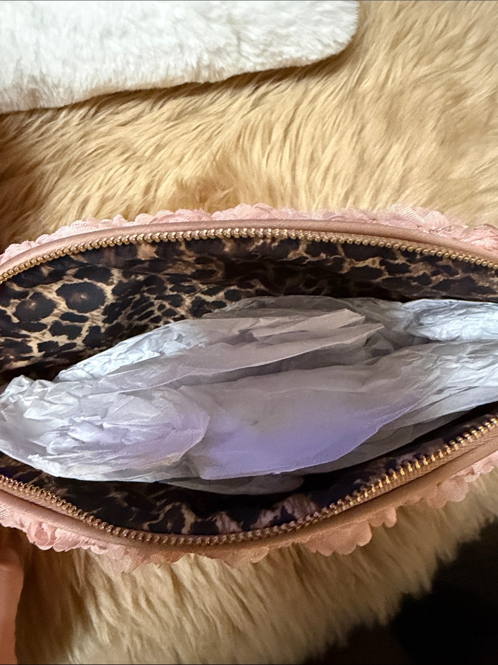 Victoria Secret Pink Studded Bling Mini Backpack & Pink Rosette Makeup Bag - Picture 8 of 12